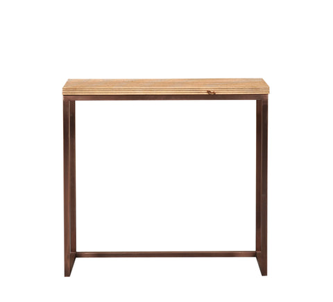 Sidetable Zoah Koper Rechthoekig Hout Set van 3 PTMD