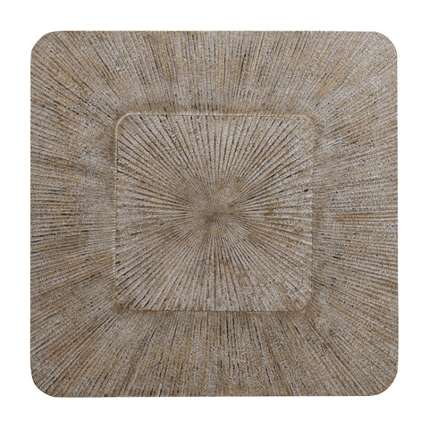 Wandpaneel Dishita Crème Geribbeld Vierkant 120 cm PTMD