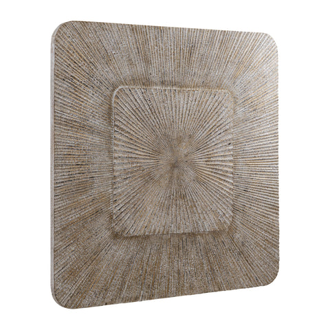 Wandpaneel Dishita Crème Geribbeld Vierkant 120 cm PTMD