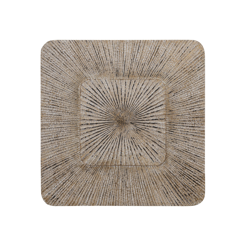 Wandpaneel Dishita Crème Geribbeld 90x90 cm PTMD