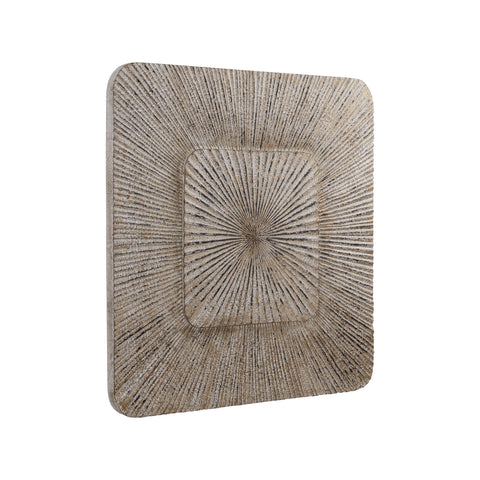 Wandpaneel Dishita Crème Geribbeld 90x90 cm PTMD