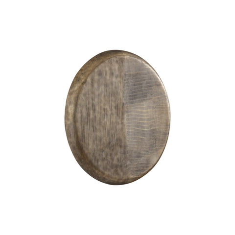 Wandpaneel Jowad Antiek Goud Aluminium Ribbel Ø60 cm PTMD