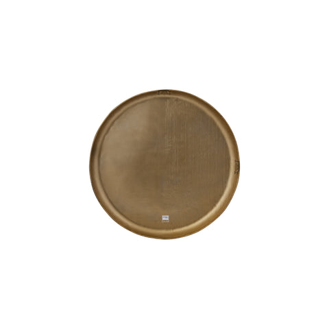 Wandpaneel Jowad Antiek Goud Aluminium Ribbel Ø60 cm PTMD