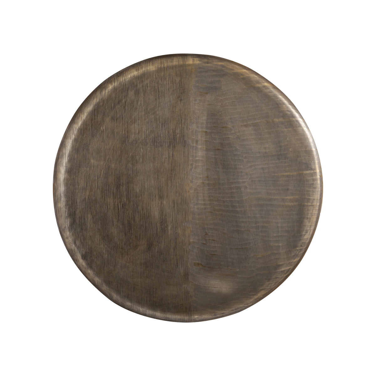 Wandpaneel Jowad Antiek Goud Aluminium Ribbel Ø80 cm PTMD