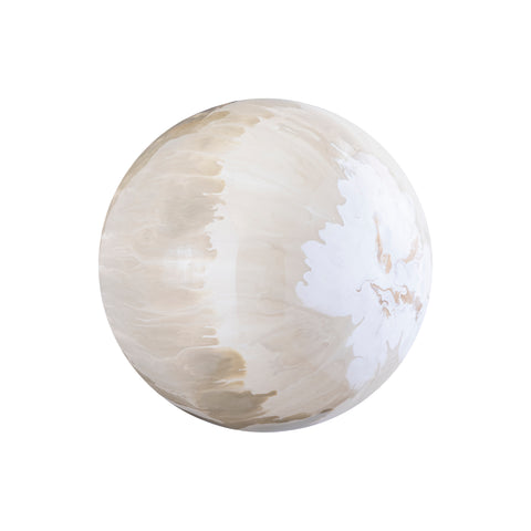 PTMD Sufyan Cream Emaille Ronde IJzeren Wandbal - Set van 3