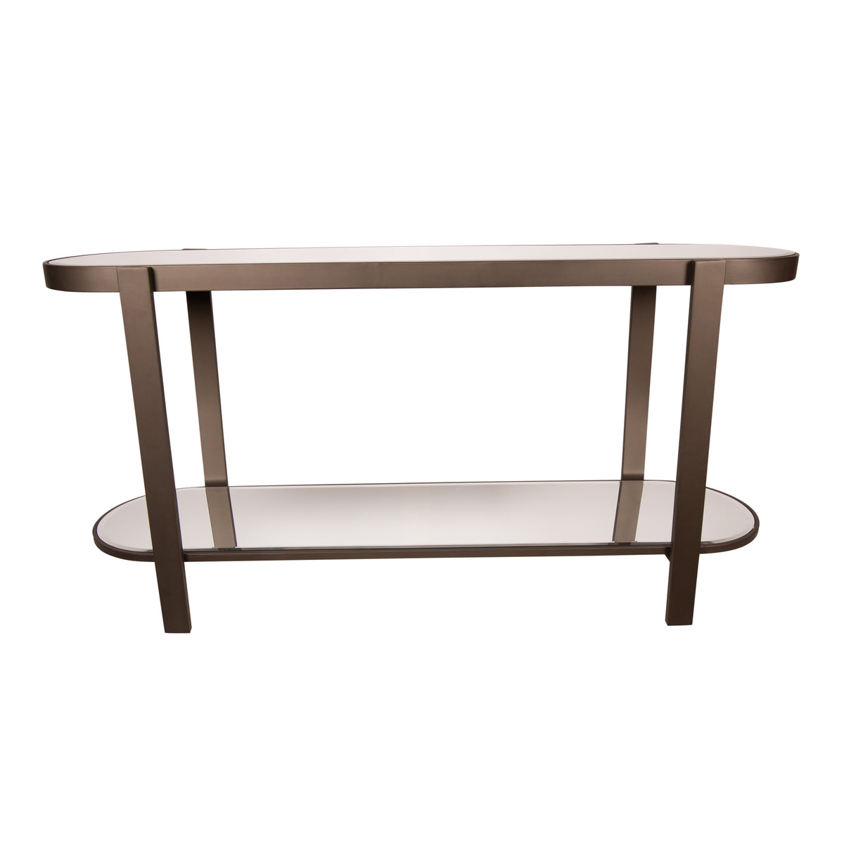 Sidetable Yozan Bruin Spiegel Metalen Poten 160 cm PTMD