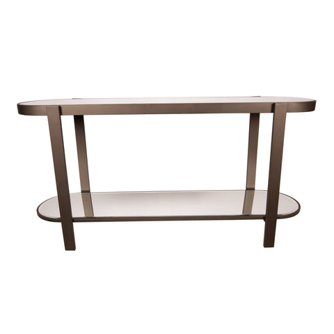 Sidetable Yozan Bruin Spiegel Metalen Poten 160 cm PTMD
