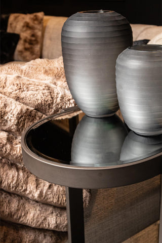 Sidetable Yozan Bruin Spiegel Metalen Poten 160 cm PTMD