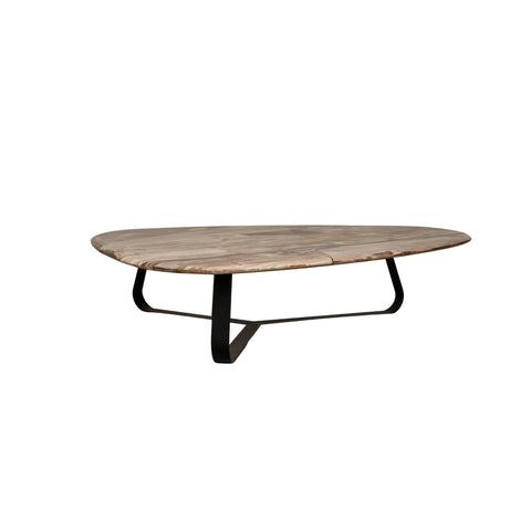 PTMD Deeba Salontafel Versteend Hout 130x85
