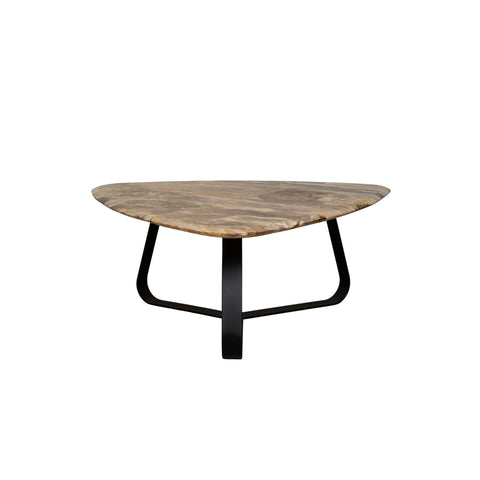 PTMD Deeba Salontafel Versteend Hout 95x85 cm