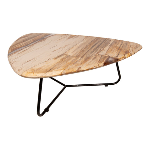 PTMD Deeba Salontafel Versteend Hout 95x85 cm