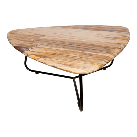 PTMD Deeba Salontafel Versteend Hout 95x85 cm