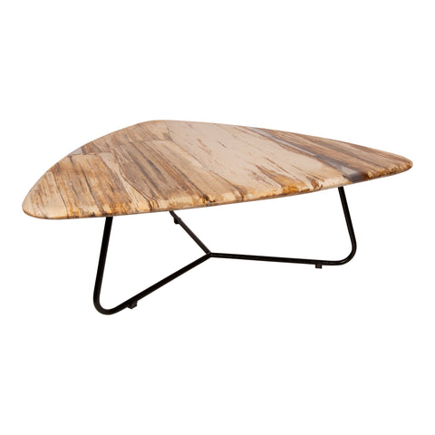 PTMD Deeba Salontafel Versteend Hout 95x85 cm