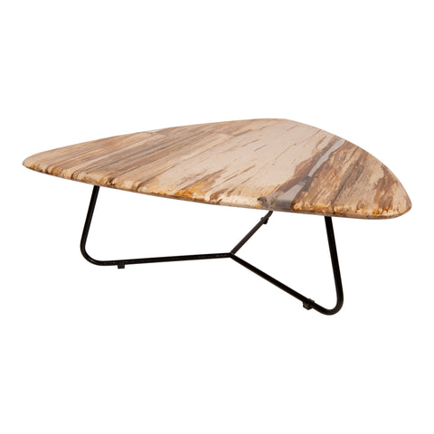 PTMD Deeba Salontafel Versteend Hout 95x85 cm