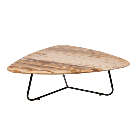 PTMD Deeba Salontafel Versteend Hout 95x85 cm