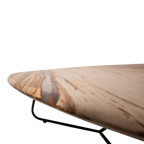 PTMD Deeba Salontafel Versteend Hout 95x85 cm