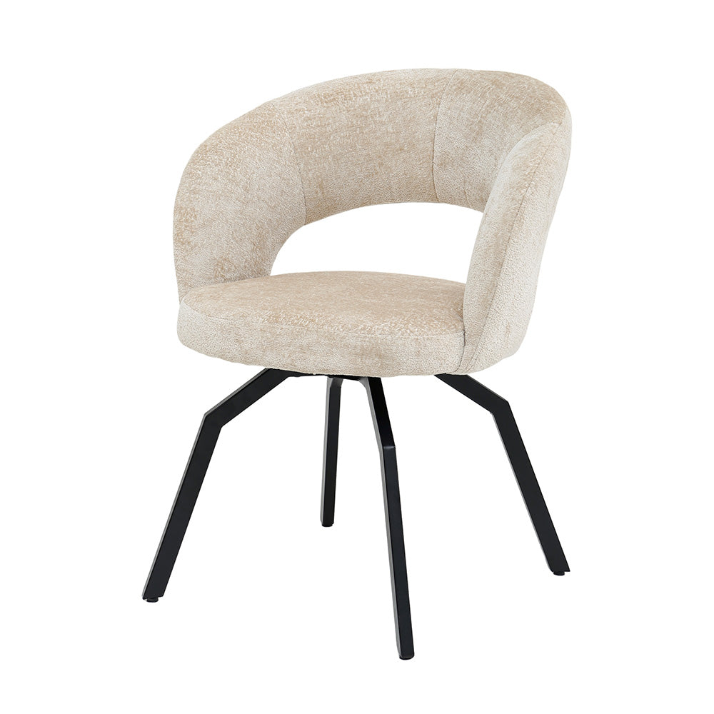 Eetkamerstoel Aranea Beige PTMD (set van 2)