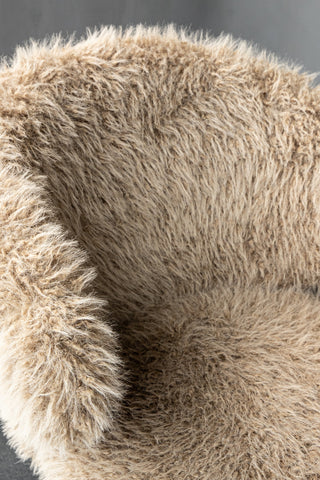 Eetkamerstoel Ares Haar Beige PTMD (set van 2)