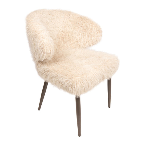 Eetkamerstoel Ares Haar Beige PTMD (set van 2)