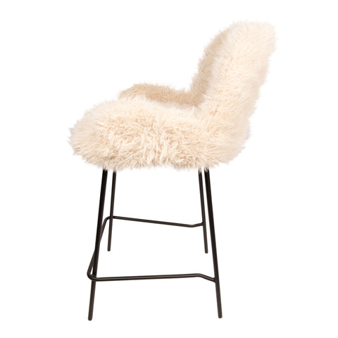 Barstoel Leander Hair Beige (set van 2) PTMD