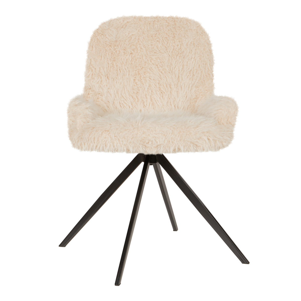 Eetkamerstoel PTMD Leander Draaibaar Hair Beige