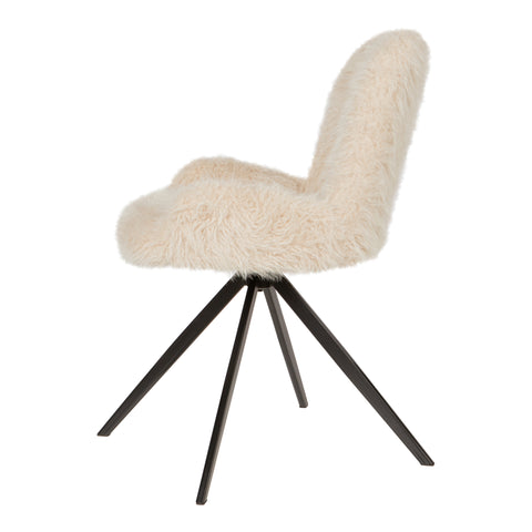 Eetkamerstoel PTMD Leander Draaibaar Hair Beige