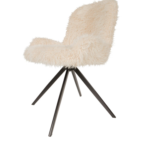Eetkamerstoel PTMD Leander Draaibaar Hair Beige