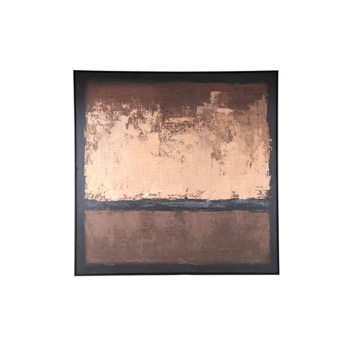 Wandpaneel Asante Bruin Canvas 122x122 cm PTMD