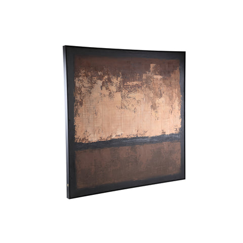 Wandpaneel Asante Bruin Canvas 122x122 cm PTMD