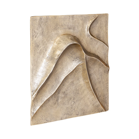 PTMD Gihan Gold Gegoten Aluminium Wandpaneel Wave Lines L