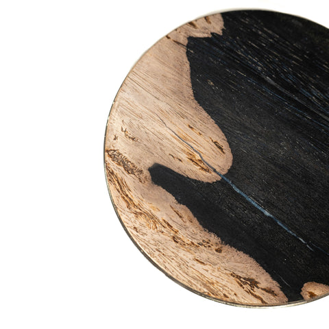Bijzettafel Mody Black Petrified Wood Rond 64 cm PTMD
