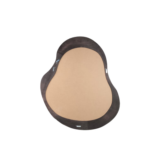 Miroir organique en bois massif marron Barragh.