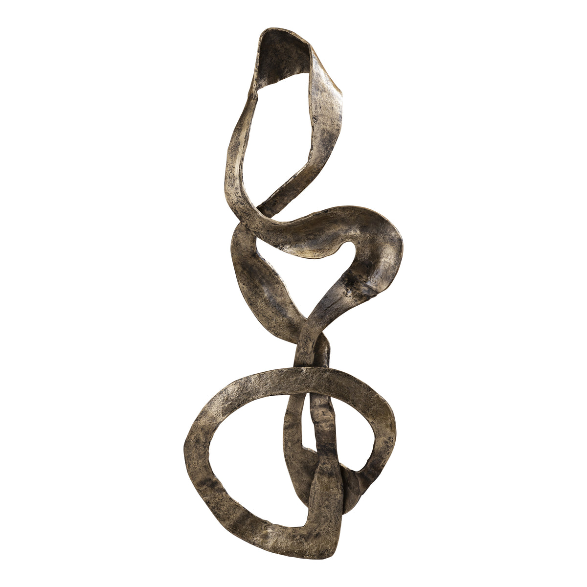 Wandpaneel Neven Goud Aluminium Swirl 116 cm PTMD