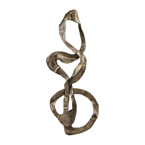 Wandpaneel Neven Goud Aluminium Swirl 116 cm PTMD