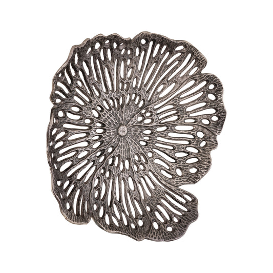 PTMD Ryhann Messing Bloemenmuurdecoratieschaal 65cm