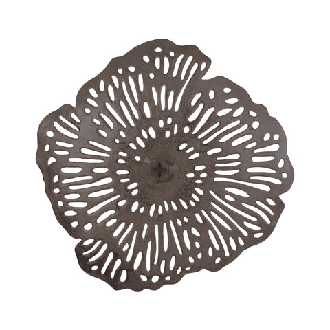 PTMD Ryhann Messing Bloemenmuurdecoratieschaal 65cm