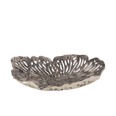 PTMD Ryhann Messing Bloemenmuurdecoratieschaal 65cm