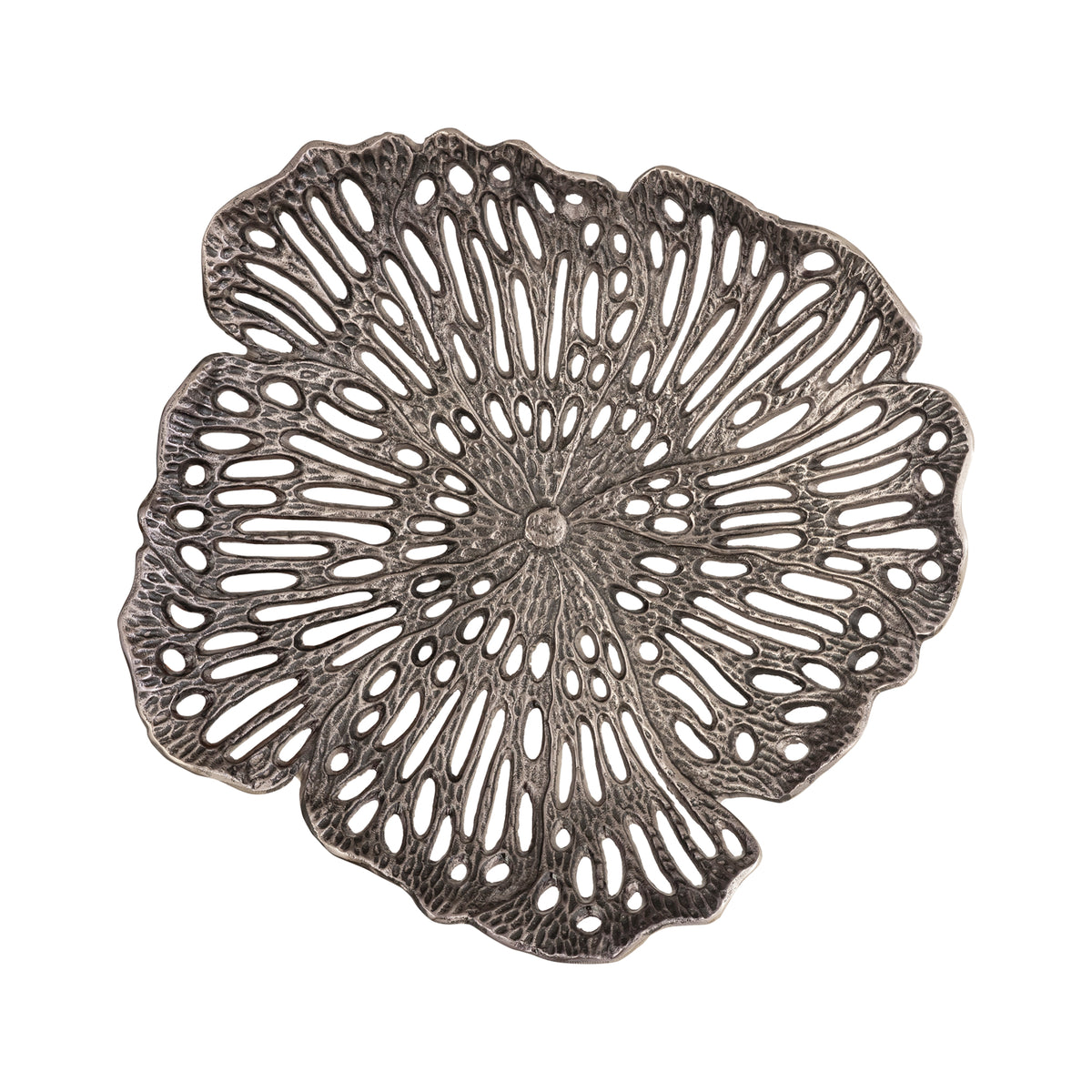PTMD Ryhann Messing Bloemenmuurdecoratieschaal 65cm