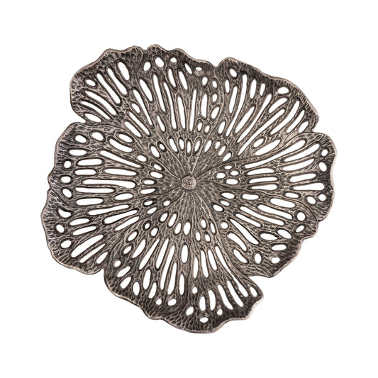 PTMD Ryhann Messing Bloemenmuurdecoratieschaal 65cm