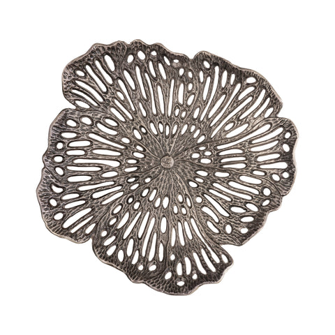 PTMD Ryhann Messing Bloemenmuurdecoratieschaal 65cm