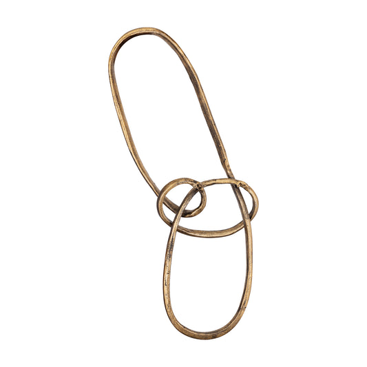 PTMD Wun Ovale Wanddecoratie Messing - Gegoten Aluminium Wandkunst 90cm Goud