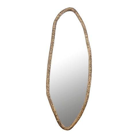 Wandspiegel Paislie Goud Aluminium Organisch 56x150 cm PTMD