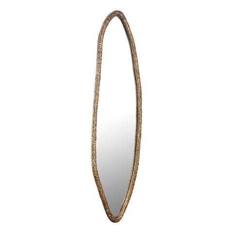 Wandspiegel Paislie Goud Aluminium Organisch 56x150 cm PTMD
