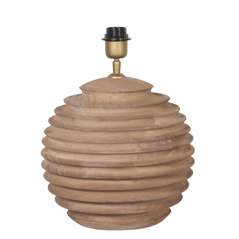 Lampenvoet Roven Naturel Geribbeld 28 cm PTMD