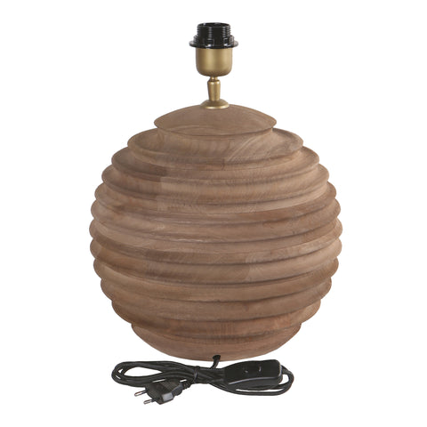 Lampenvoet Roven Naturel Geribbeld 28 cm PTMD