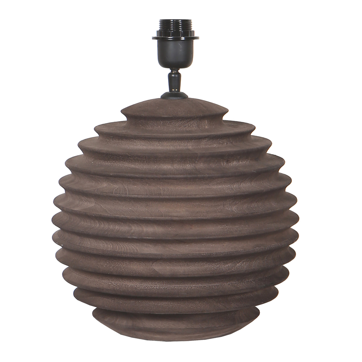 Lampenvoet Roven Bruin Geribbeld 28 cm PTMD