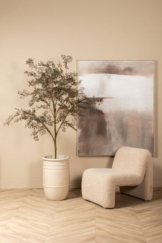 Fauteuil Oslo Teddy Beige PTMD