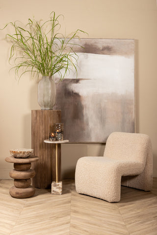 Fauteuil Oslo Teddy Beige PTMD