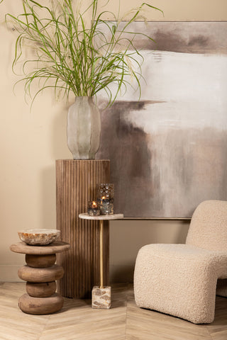 Fauteuil Oslo Teddy Beige PTMD