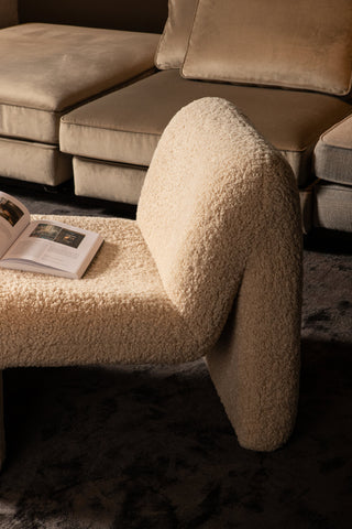 Fauteuil Oslo Teddy Beige PTMD